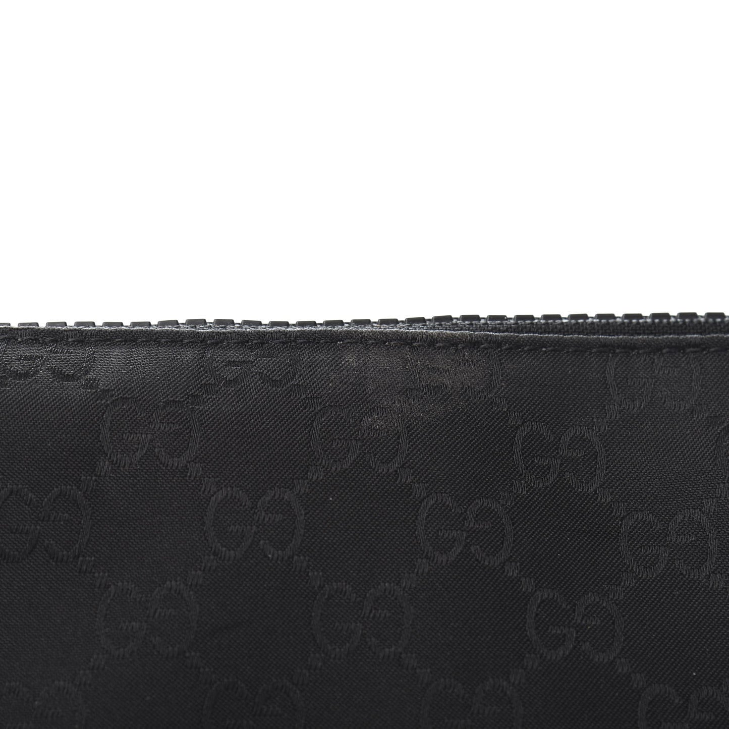 Nylon Monogram Medium Flat Messenger Bag Black