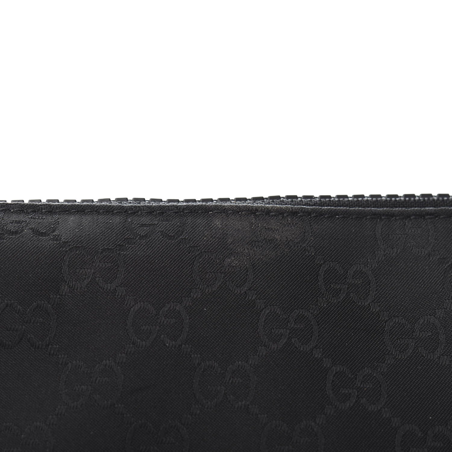 Gucci Nylon Monogram Medium Flat Messenger Bag Black 11 of 12