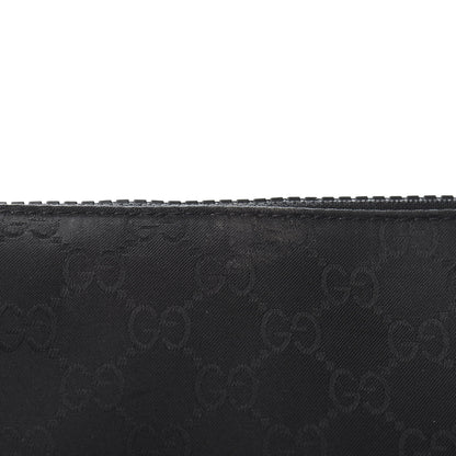 Gucci Nylon Monogram Medium Flat Messenger Bag Black 11 of 12
