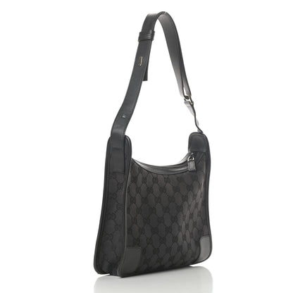 Gucci Nylon Monogram Shoulder Bag Black 3 of 12