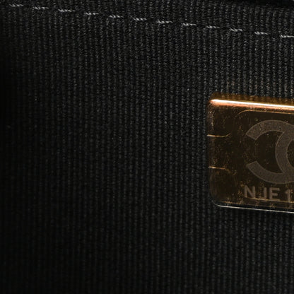 Chanel Caviar Quilted Pocket Twins Clutch With Chain Black 8 of 11