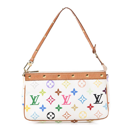 Louis Vuitton Monogram Multicolor Pochette Accessories White 1 of 13