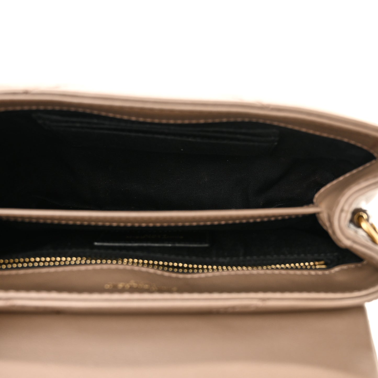 Calfskin Y Quilted Monogram Toy Loulou Crossbody Bag Dark Beige