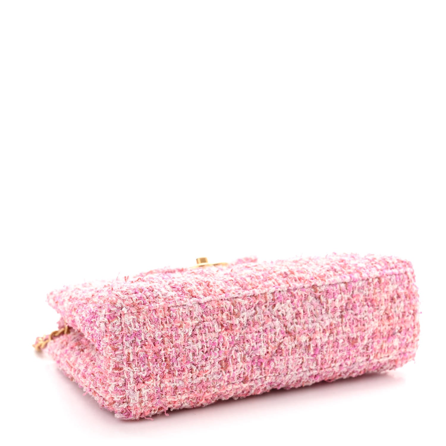 Chanel Tweed Quilted Nano Kelly Shopper Pink 4 of 10