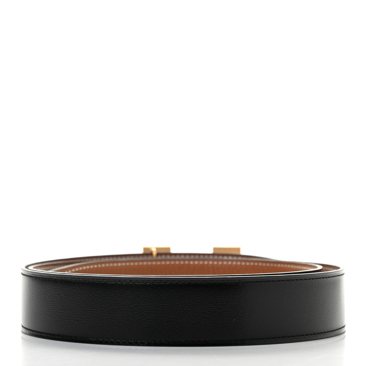 Hermes Box Togo 32mm H Belt 100 Black Gold 2 of 6