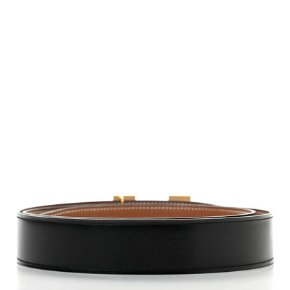 Hermes Box Togo 32mm H Belt 100 Black Gold 2 of 6