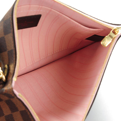 Louis Vuitton Damier Ebene Neverfull MM GM Pochette Rose Ballerine 5 of 8