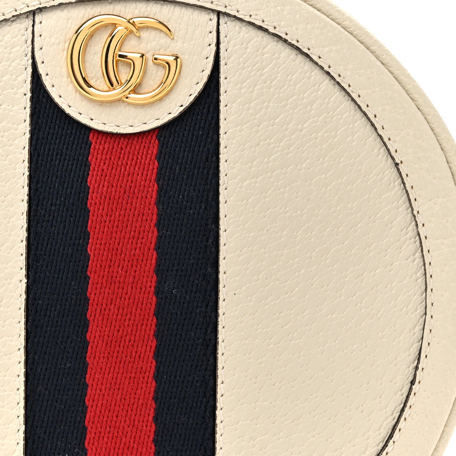 Chanel Metal Bead CC Hoop Earrings Gold 12 of 16