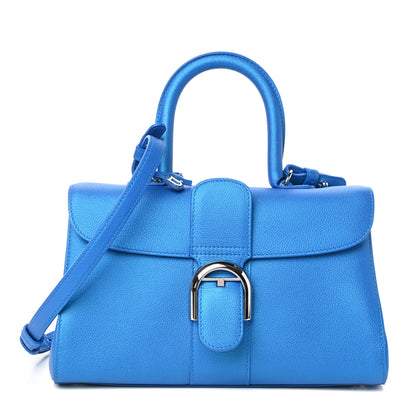 Delvaux Calfskin Mini Brillant East West Satchel Satin Electric 1 of 10