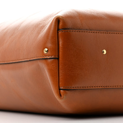 Chloe Shiny Calfskin Marcie Hobo Bag Clay Brown 9 of 11
