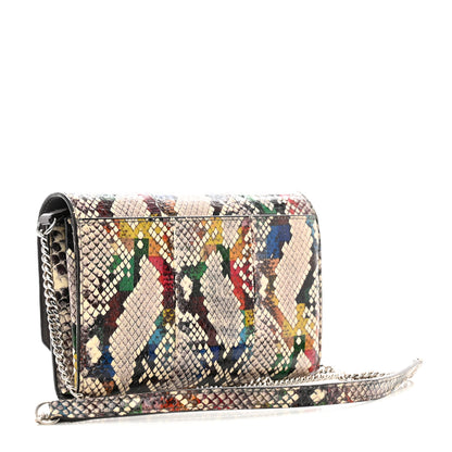 Jimmy Choo Elaphe Snakeskin Mini Madeline Wallet On Chain Multicolor 3 of 11