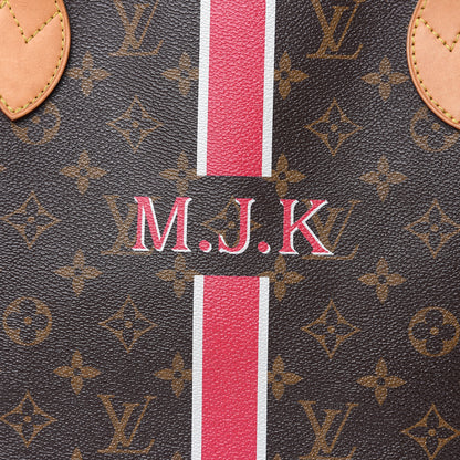 Louis Vuitton Monogram My LV Heritage Neverfull MM Fuchsia White 17 of 18