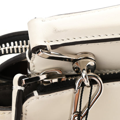 Fendi Vitello Baltico Dolce Shiny Nappa Lace Up DotCom Satchel White Parrot 13 of 13