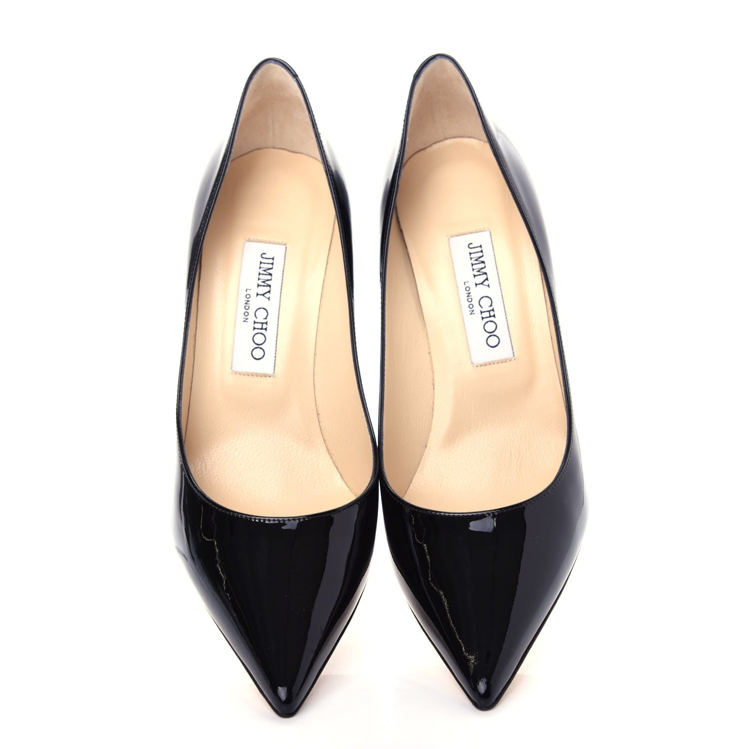 Jimmy Choo Patent Agnes 85 Pumps 38 Black 5 of 10
