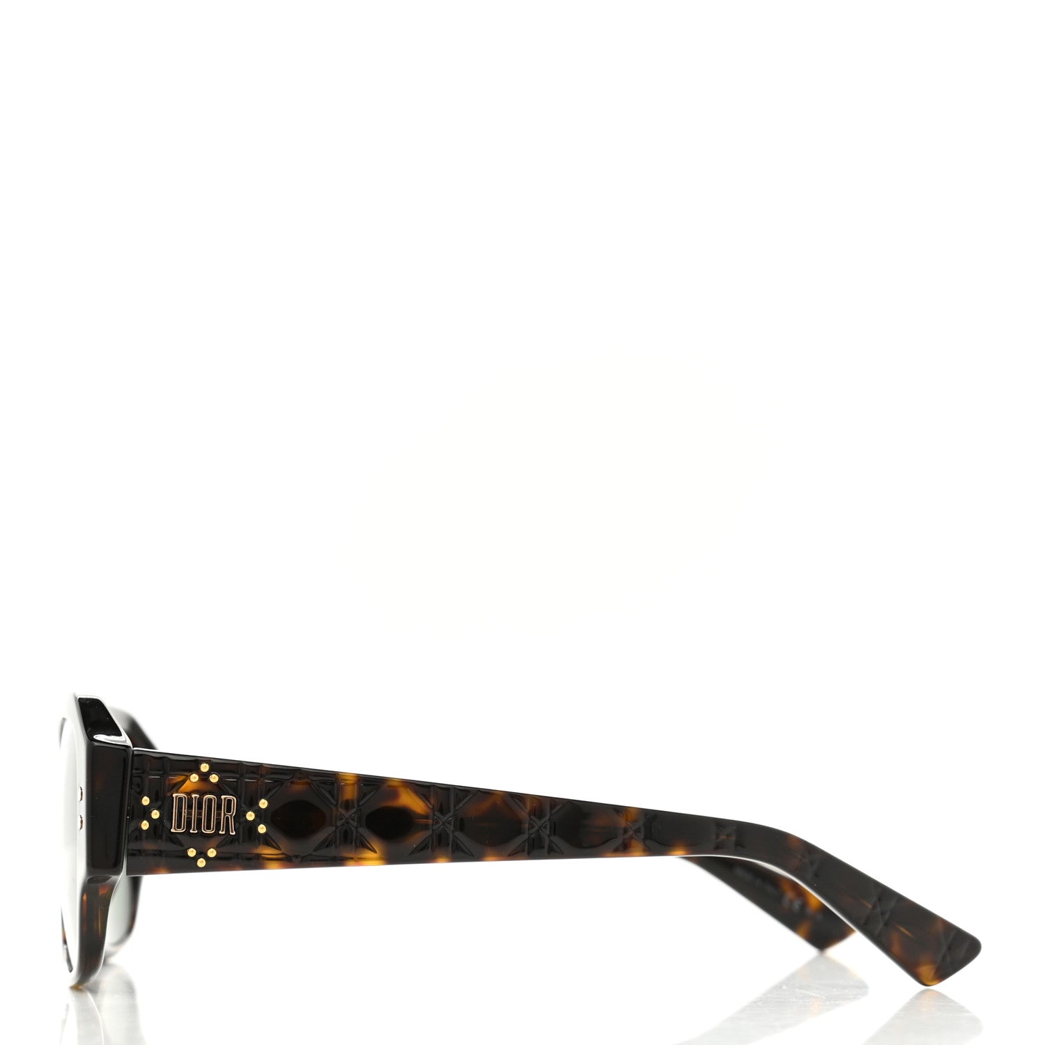 Christian Dior Acetate Cannage Lady Dior Studs 5 Sunglasses Havana 3 of 8