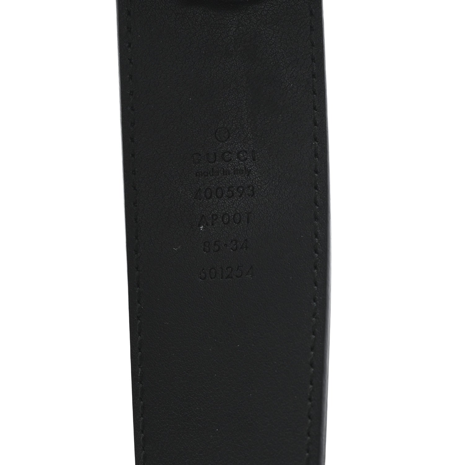 Gucci Calfskin Double G 40mm Belt 85 34 Black 3 of 4
