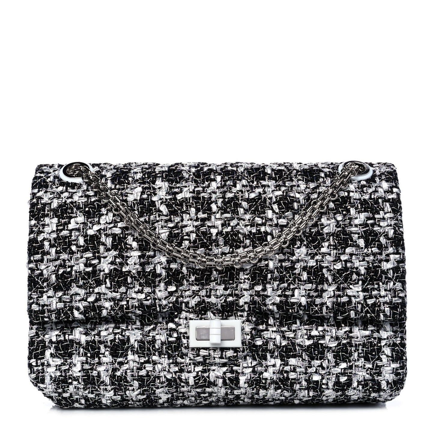 Tweed 2.55 Reissue 226 Flap Black White