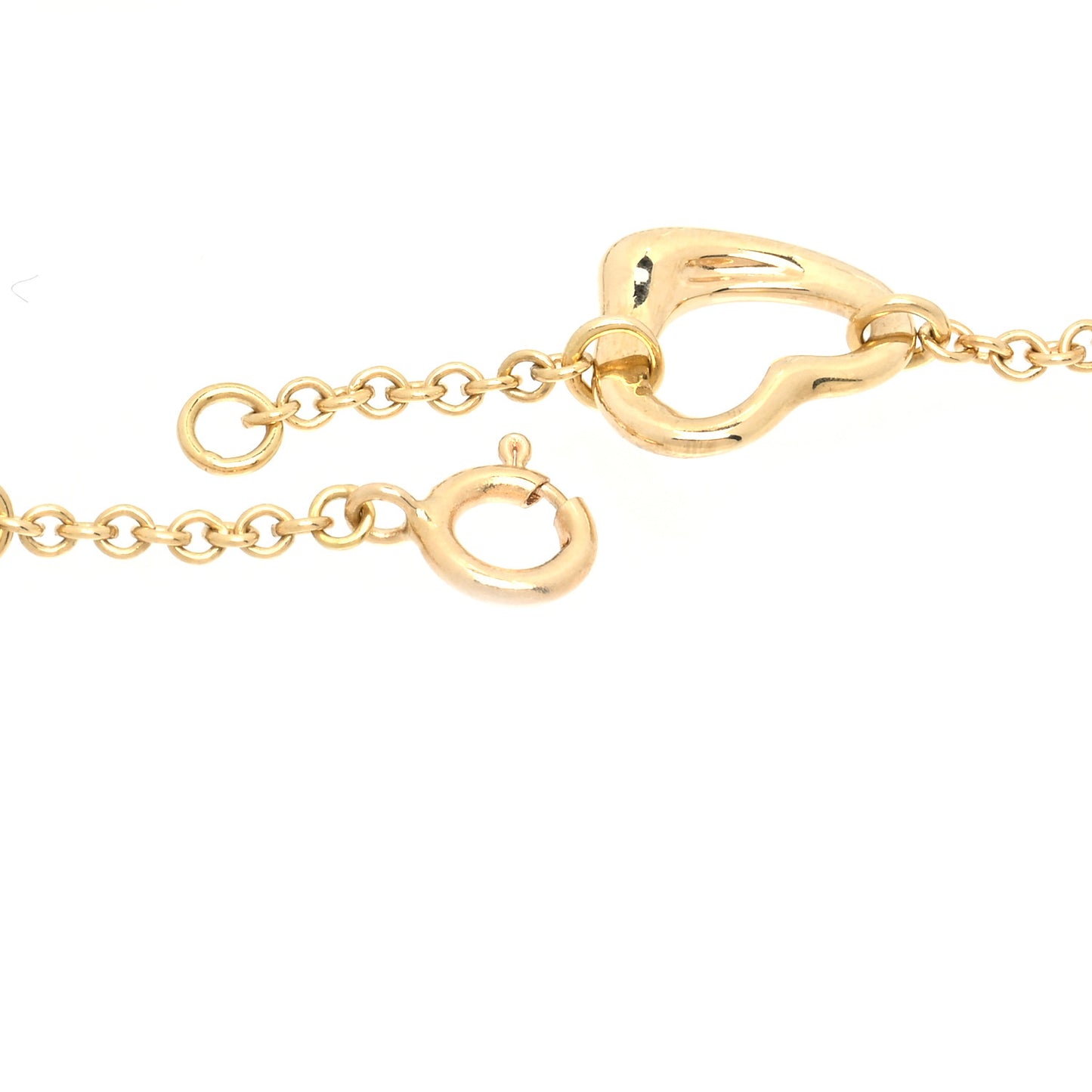 18K Yellow Gold Elsa Peretti 5 Open Heart Bracelet