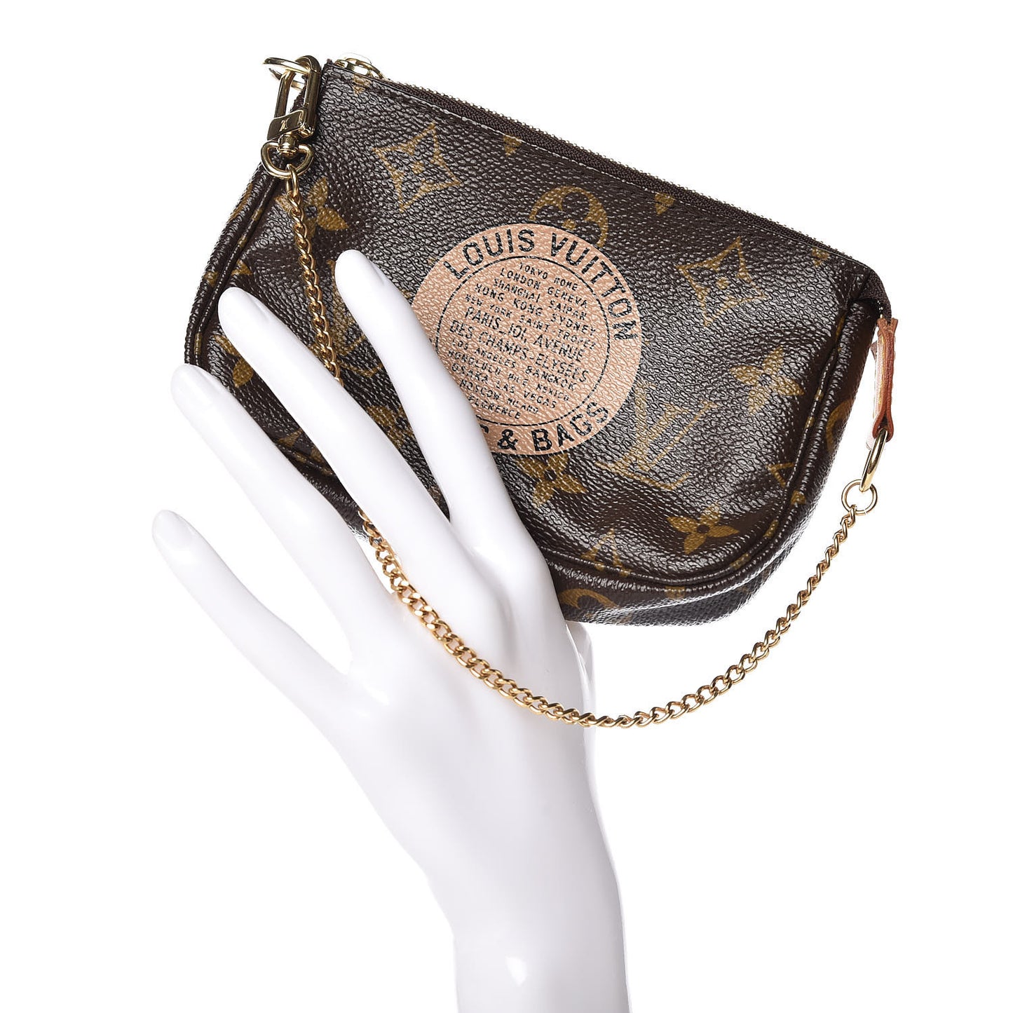 Monogram Complice Trunks and Bags Mini Pochette Accessories Beige