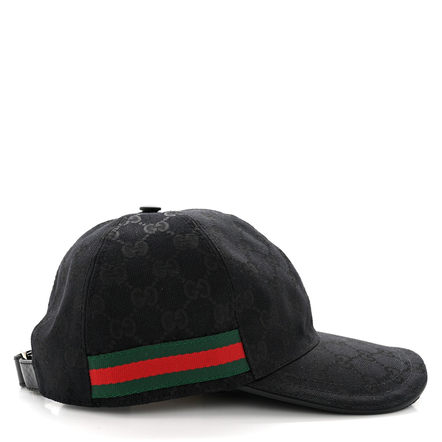 Gucci Monogram Web Baseball Hat S Black 5 of 9