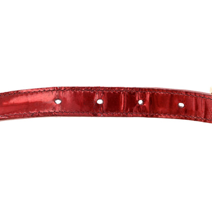 Christian Dior Metallic Patent Micro-Cannage Small Diorama Flap Bag Red 11 of 17