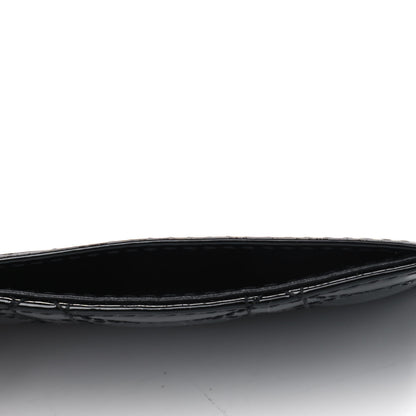 Christian Dior Patent Cannage Lady Dior Card Holder Black 4 of 4
