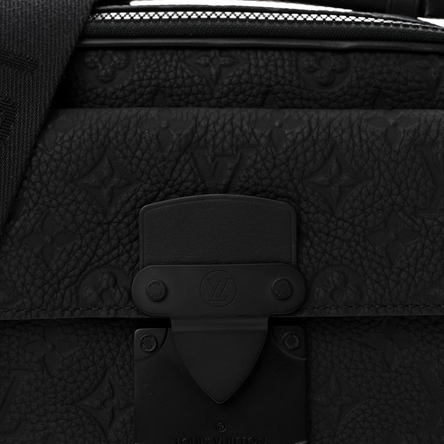 Taurillon Monogram S Lock Messenger Black