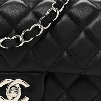 Chanel Lambskin Quilted Mini Rectangular Flap Black 8 of 11