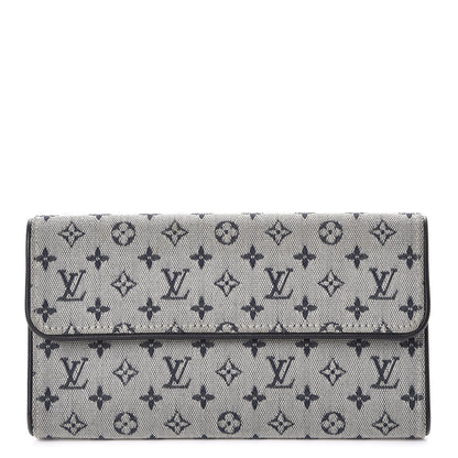 Louis Vuitton Mini Monogram Porte Tresor International Wallet Blue 1 of 11