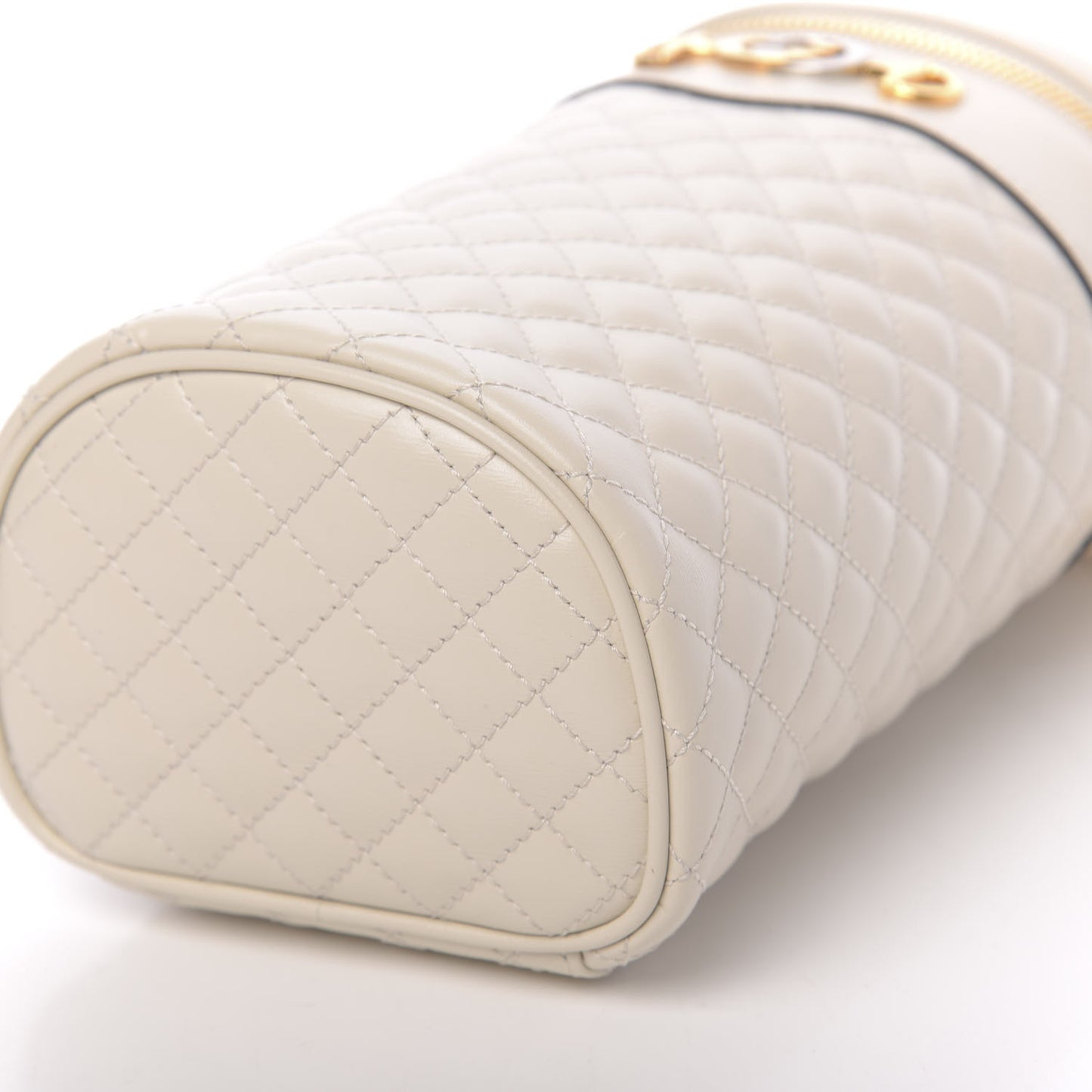 Calfskin Trapuntata Zumi Belt Bag Off White