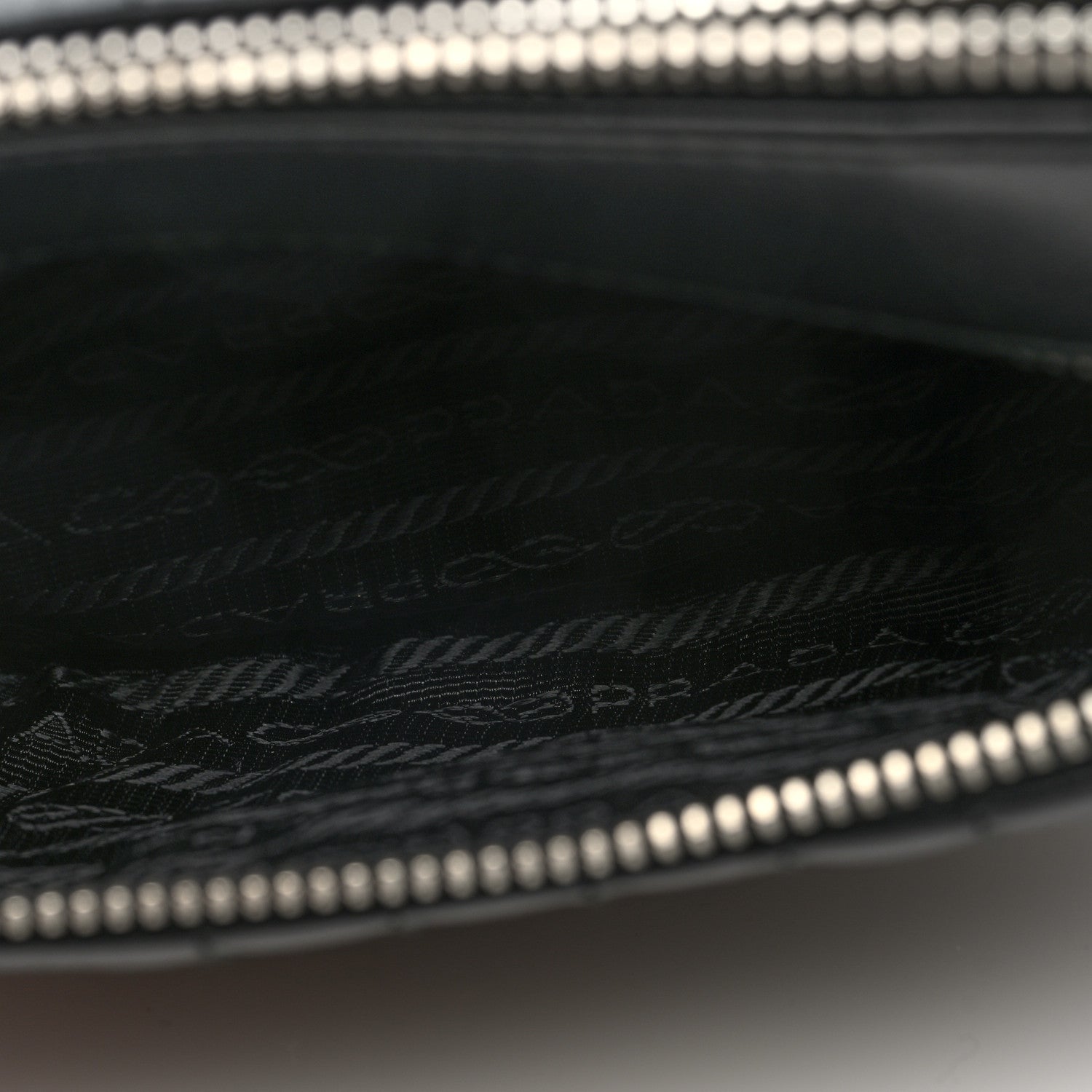 Prada Soft Calfskin Impunture Diagramme Belt Bag Black 6 of 10