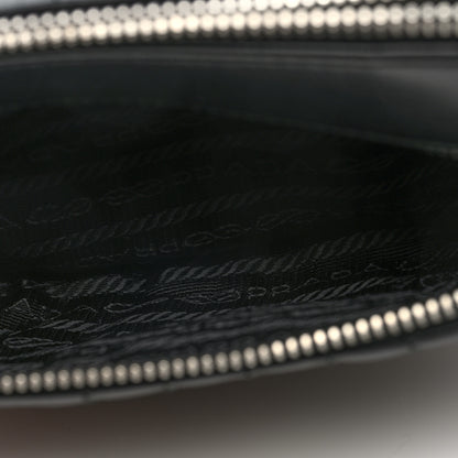 Prada Soft Calfskin Impunture Diagramme Belt Bag Black 6 of 10