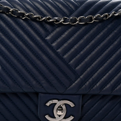 Chanel Lambskin Quilted Large CC Crossing Flap Navy 7 of 11