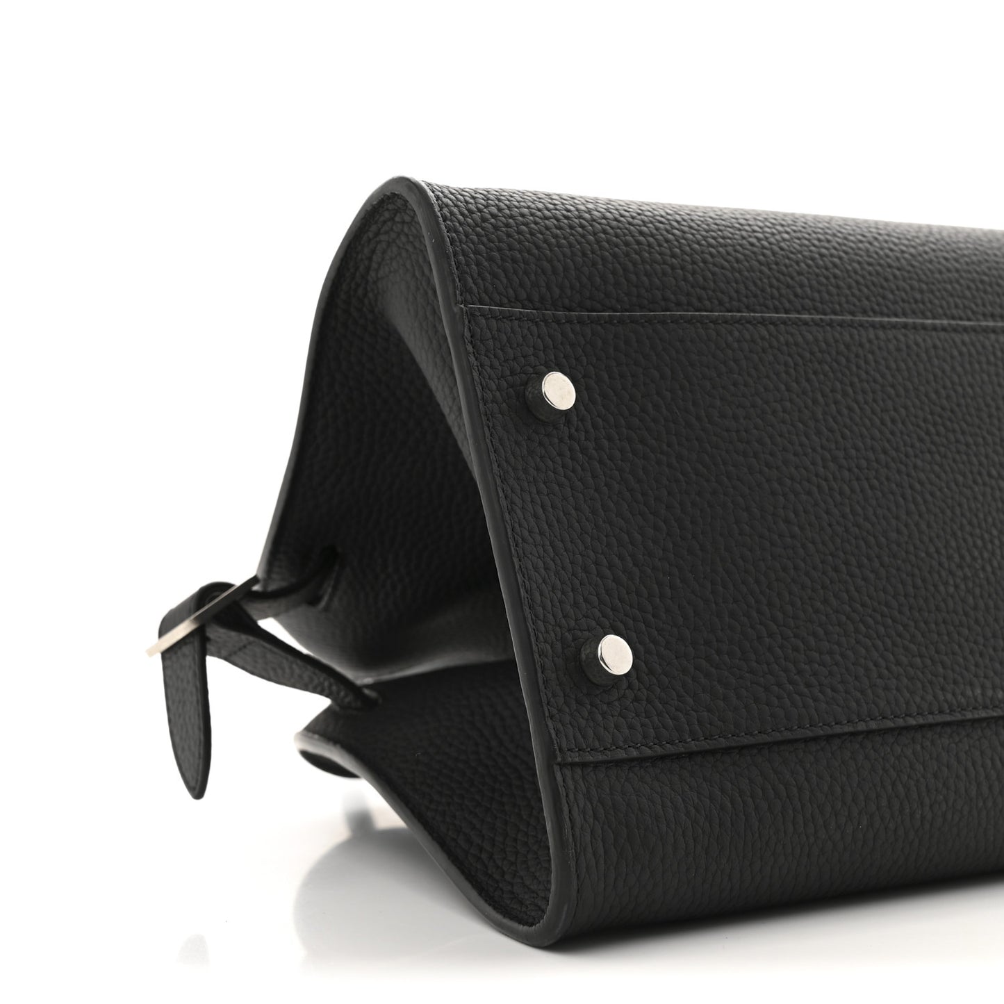 Grained Calfskin Margaux Shoulder 12 Black