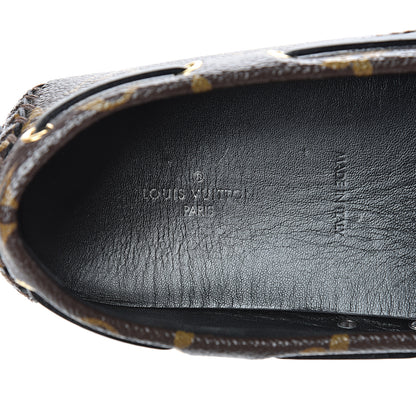 Louis Vuitton Monogram Arizona Car Shoe Moccasin Loafers 39 Macassar 7 of 11
