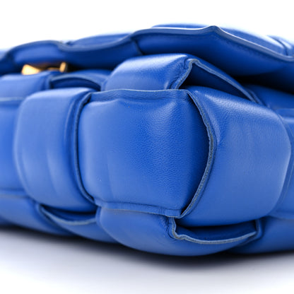 Bottega Veneta Lambskin Maxi Intreccio Padded Chain Cassette Crossbody Bag Cobalt 9 of 9