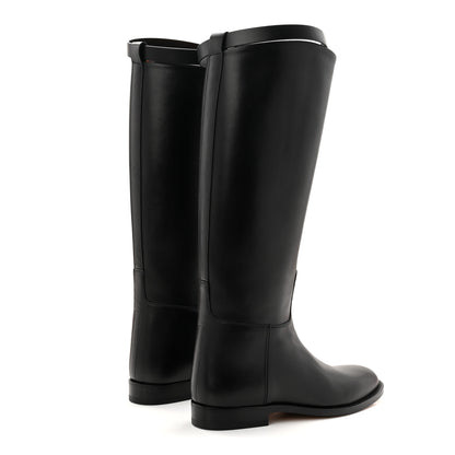 Hermes Box Kelly Jumping Boots 36 Black 5 of 10