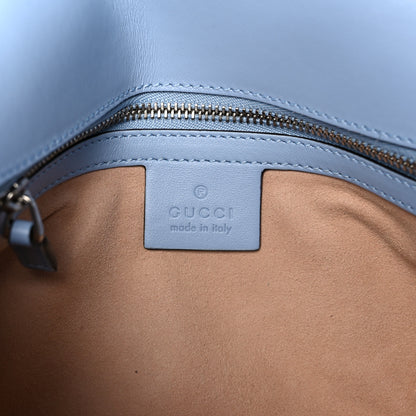 Gucci Calfskin Matelasse Small GG Marmont Shoulder Bag Porcelain Light Blue 6 of 11