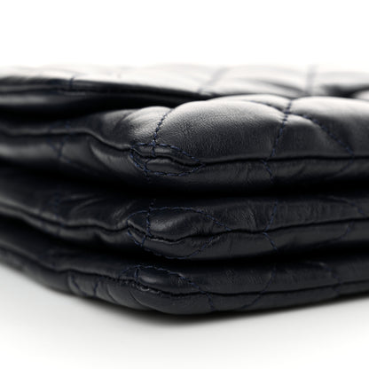 Chanel Lambskin Quilted Medium Pillow Crush Flap Navy 9 of 10