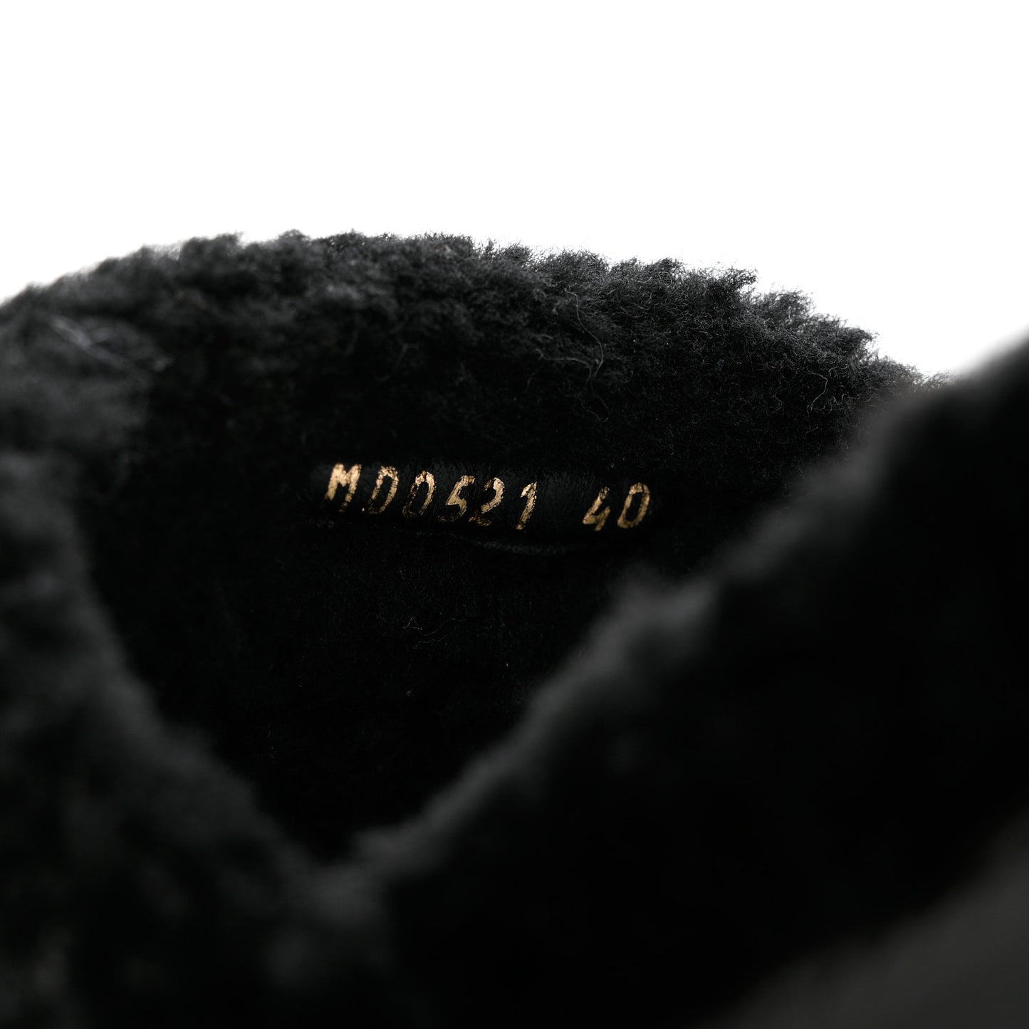 Shearling Canvas Lurex Embroidered Dway 10mm Slide Sandals 40 Black Natural