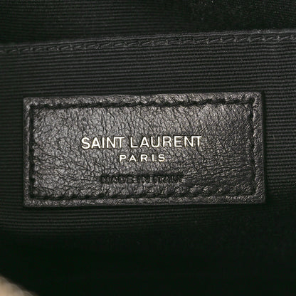 Saint Laurent Calfskin Matelasse Monogram Lou Camera Bag Black 6 of 10