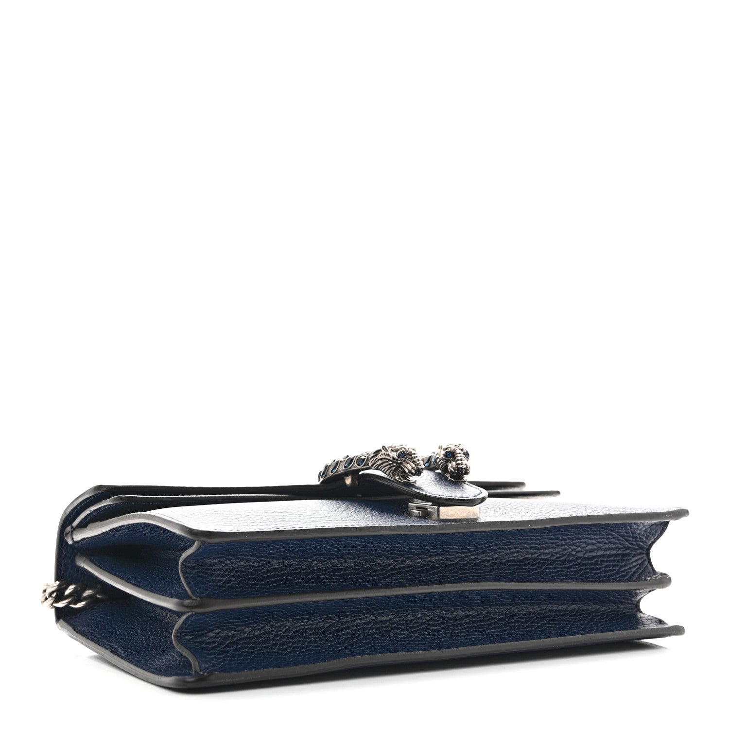 Gucci Dollar Calfskin Crystal Small Dionysus Shoulder Bag Blue Agata Montana Sapphire 4 of 14