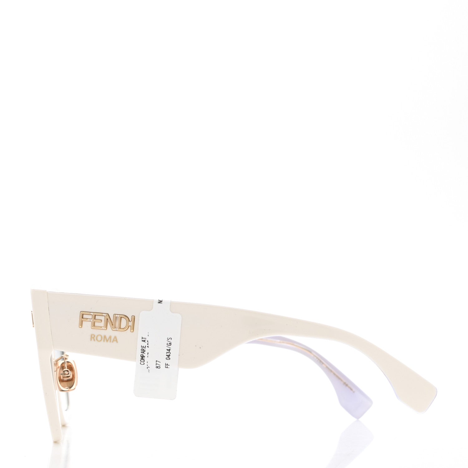 Fendi Acetate FF Sunglasses FF 0434/G/S White Gold 3 of 6