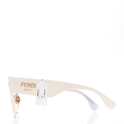 Fendi Acetate FF Sunglasses FF 0434/G/S White Gold 3 of 6