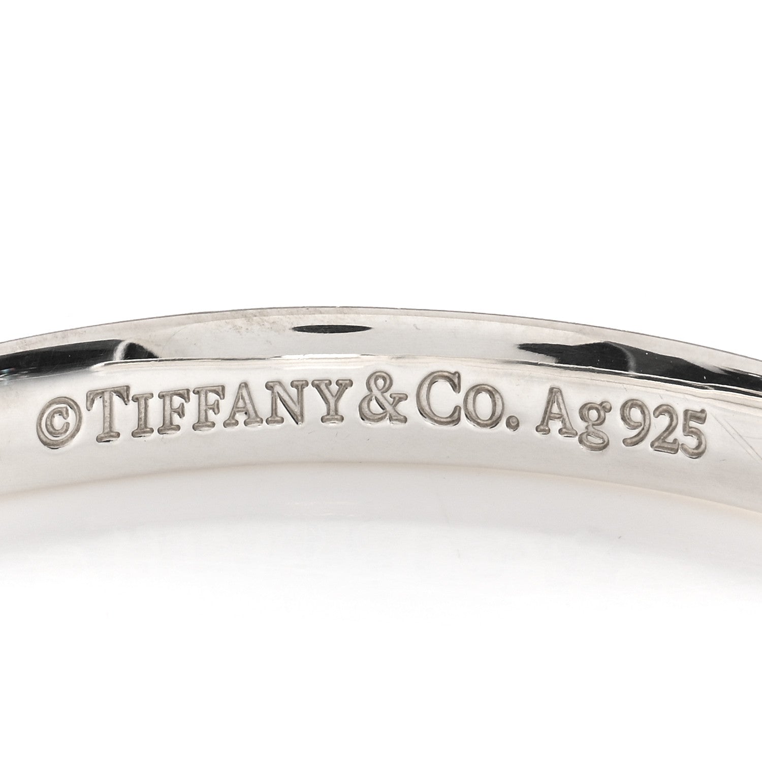Tiffany Sterling Silver Narrow 1837 Cuff Bracelet 3 of 3