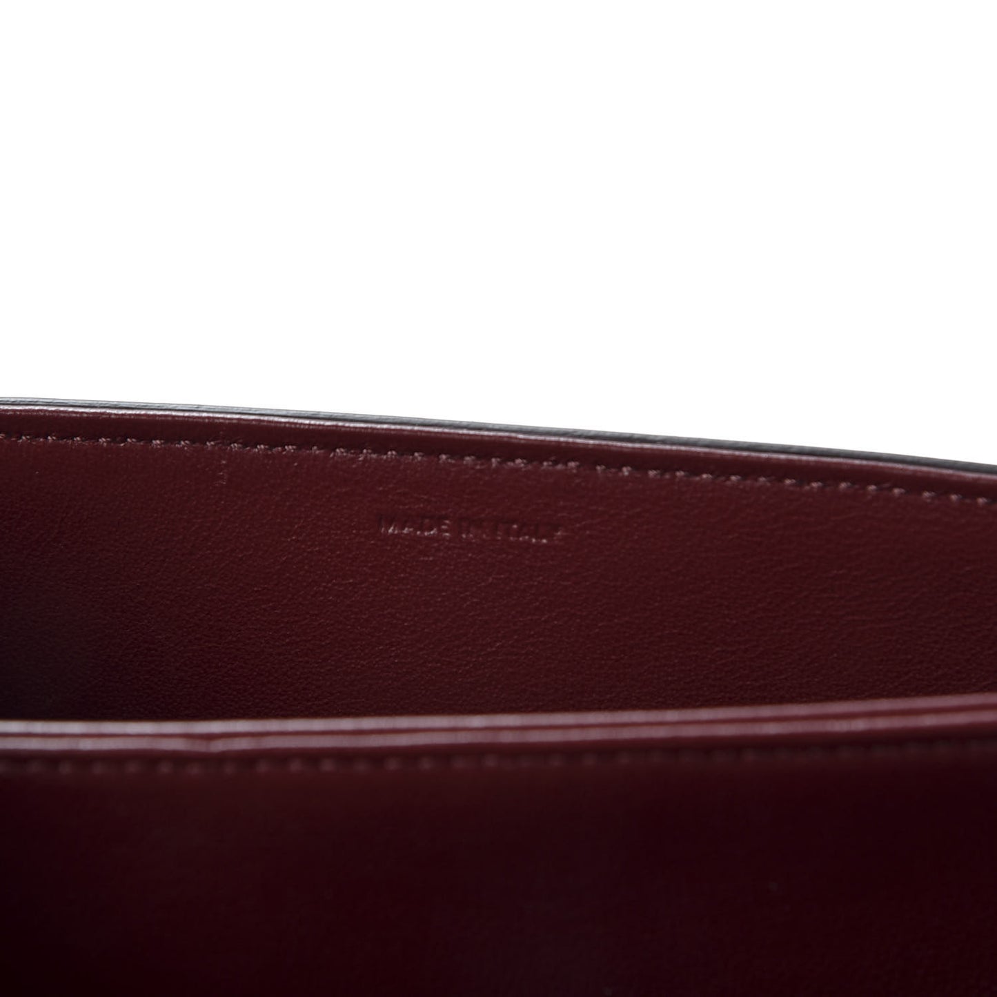 Shiny Calfskin Medium C Bag Light Burgundy