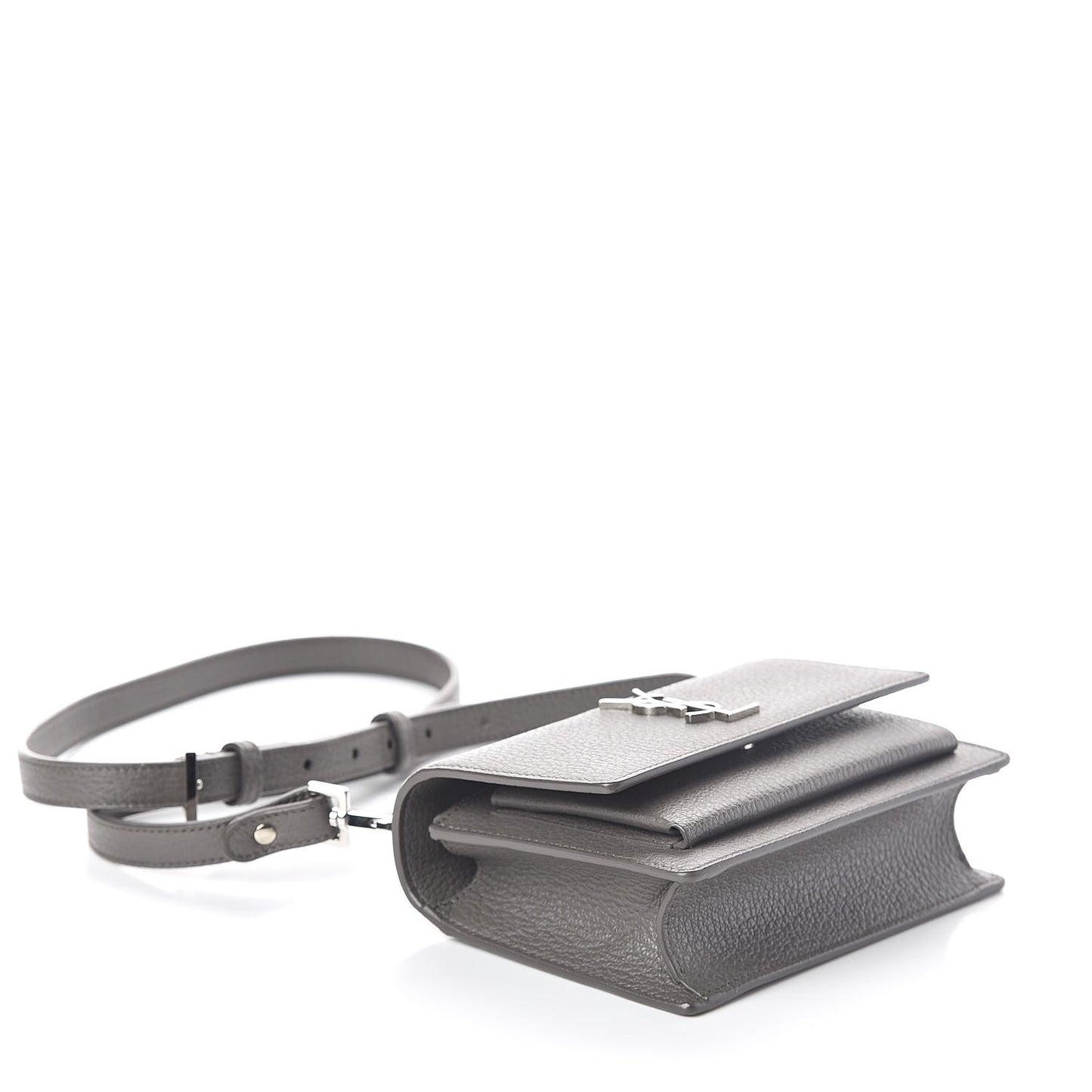 Grained Calfskin Monogram Sunset Strap Wallet Fog