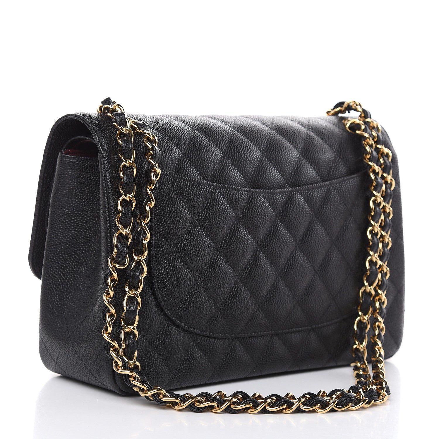 Chanel Caviar Quilted Jumbo Double Flap Black 3 of 9