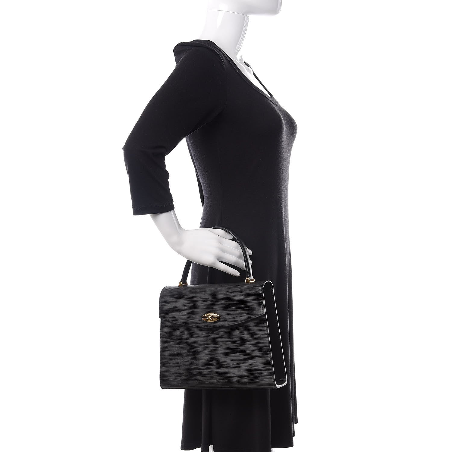 Louis Vuitton Epi Malesherbes Black 2 of 12