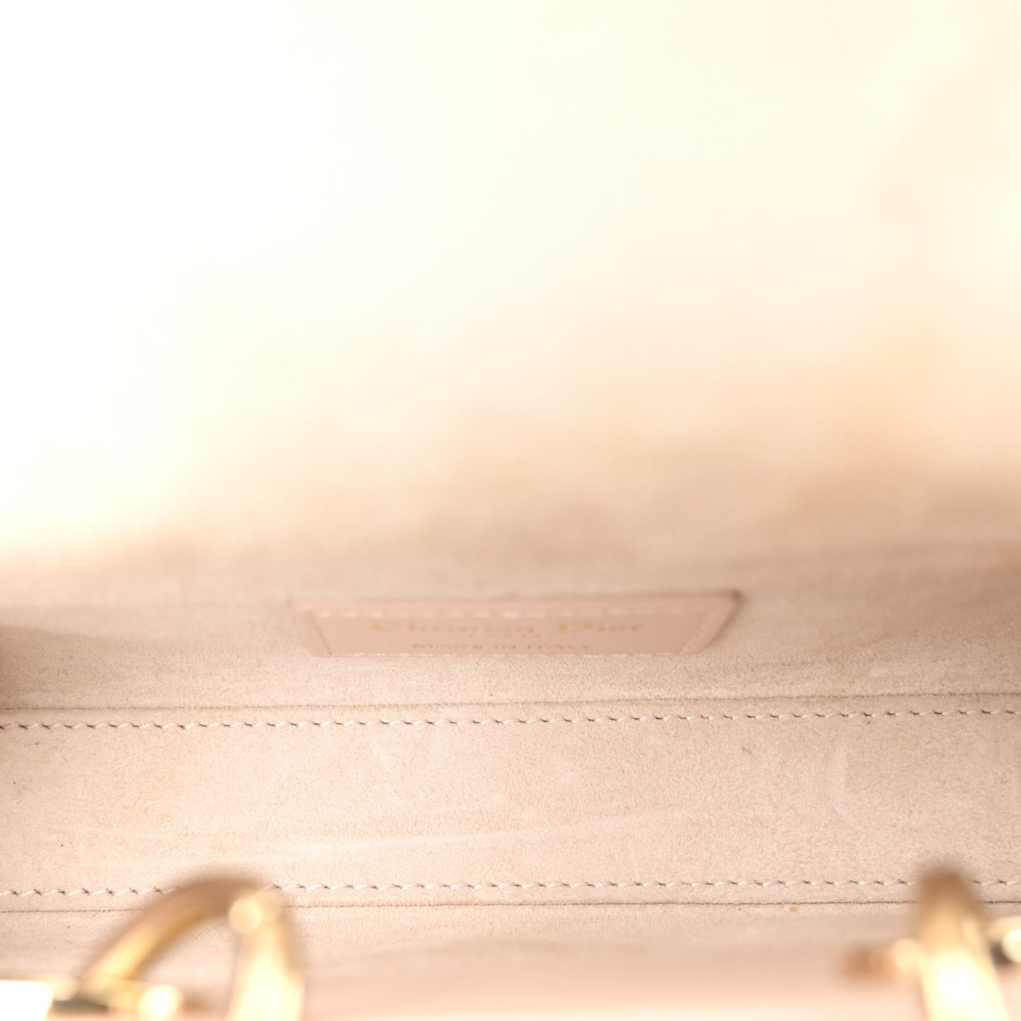 Lambskin Cannage Micro Lady D-Joy Rose Poudre